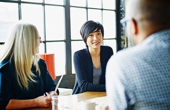 meeting with the team